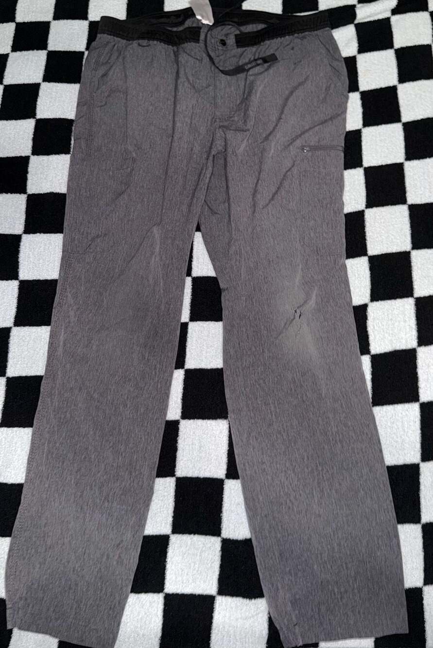 Carhartt Force Grey Heather Utility Pants with Drawstring Waist